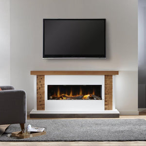OER Madison 1000 Oak Electric Fireplace Suite - ExpertFires