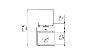 EcoSmart Fire - Free standing - Pop 3L