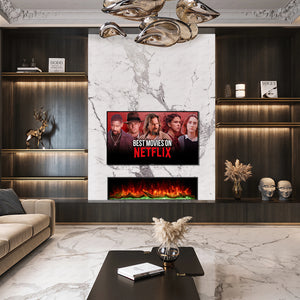 Cullinan 3D Panoramic 1-2-3 Sided Media Wall Electric Fire Insert