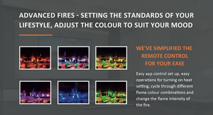 Advanced Fires Landscape Media Wall Electric Fire