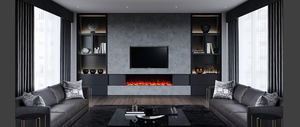 Advanced Fires Landscape Media Wall Electric Fire