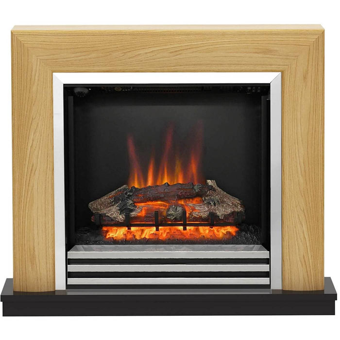 Be Modern Devonshire Electric Fireplace in Natural Oak