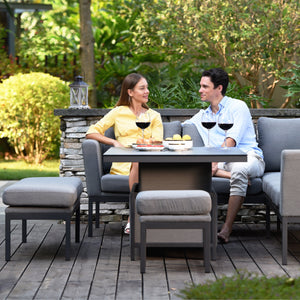 Maze Pulse Square Corner Dining Set with Rising Table