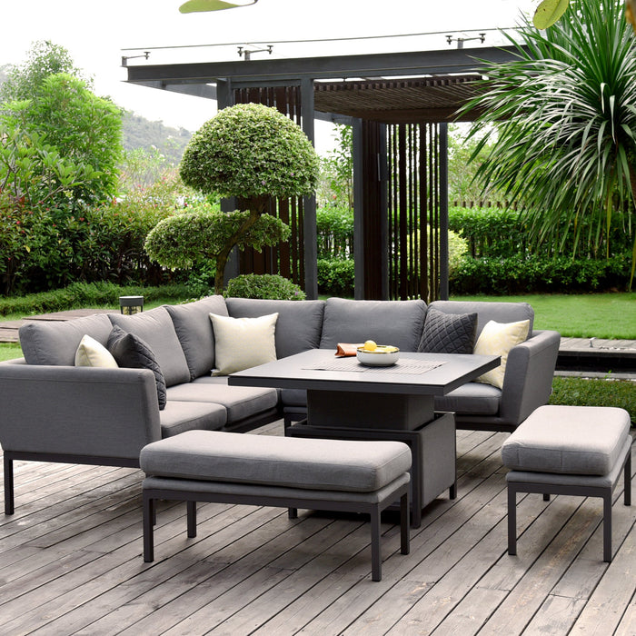 Maze Pulse Square Corner Dining Set with Rising Table