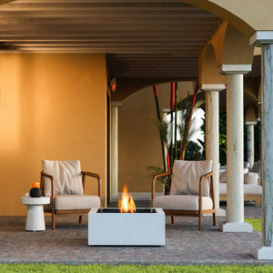 Base 30 Square Fire Pit Table Bio Ethanol  - EcoSmart Fire - ExpertFires