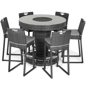 Maze 6 Seat Round Bar Set with Ice Bucket
