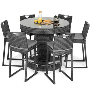 Maze 6 Seat Round Bar Set with Ice Bucket
