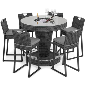 Maze 6 Seat Round Bar Set with Ice Bucket