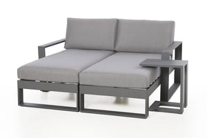 Maze Amalfi Double Sunlounger Set with Side Table