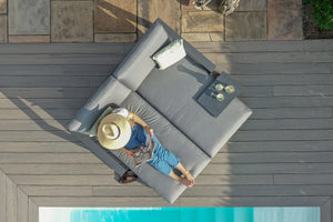 Maze Amalfi Double Sunlounger Set with Side Table