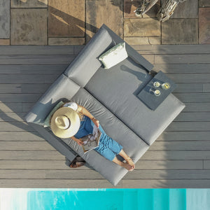 Maze Amalfi Double Sunlounger Set with Side Table