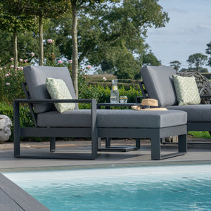 Maze Amalfi Double Sunlounger Set with Side Table