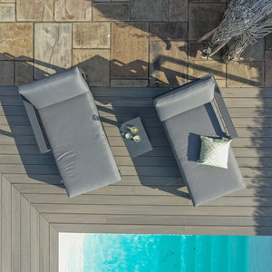 Maze Amalfi Double Sunlounger Set with Side Table