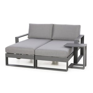 Maze Amalfi Double Sunlounger Set with Side Table