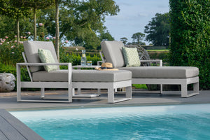Maze Amalfi Double Sunlounger Set with Side Table