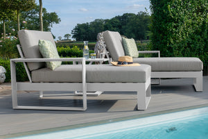 Maze Amalfi Double Sunlounger Set with Side Table