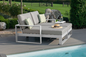 Maze Amalfi Double Sunlounger Set with Side Table