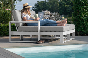 Maze Amalfi Double Sunlounger Set with Side Table