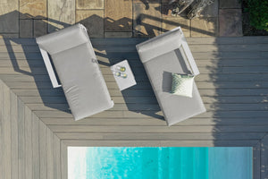 Maze Amalfi Double Sunlounger Set with Side Table