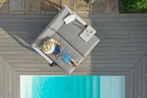 Maze Amalfi Double Sunlounger Set with Side Table