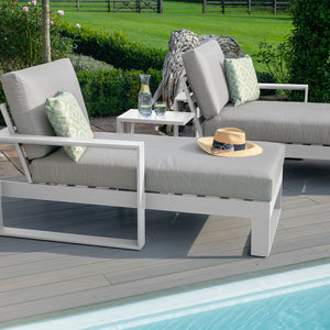 Maze Amalfi Double Sunlounger Set with Side Table