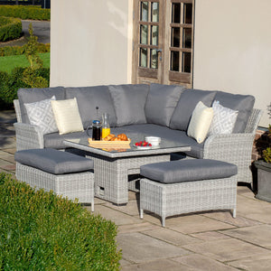 Maze Ascot Square Corner Dining Set with Rising Table