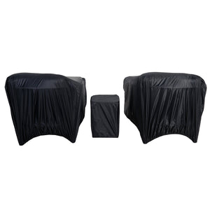 Maze Bali Double Sunlounger Set & Side Table