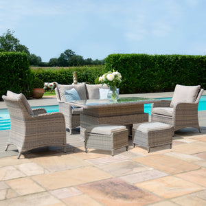 Maze Cotswold 2 Seat Sofa Dining with Rising Table