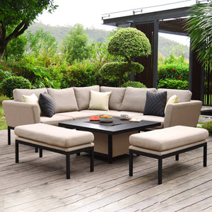 Maze Pulse Square Corner Dining Set with Rising Table