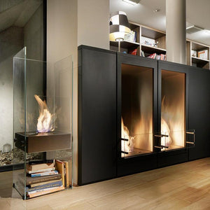 Ghost Bioethanol Glass Freestanding Fireplace EcoSmart Fire - ExpertFires