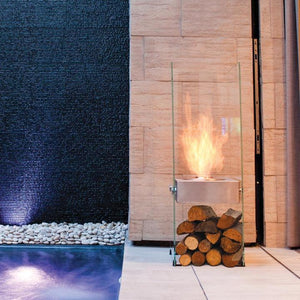 Ghost Bioethanol Glass Freestanding Fireplace EcoSmart Fire - ExpertFires