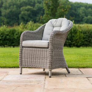 Maze Oxford 8 Seat Oval Ice Bucket Dining Set with Heritage Chairs and Lazy Susan