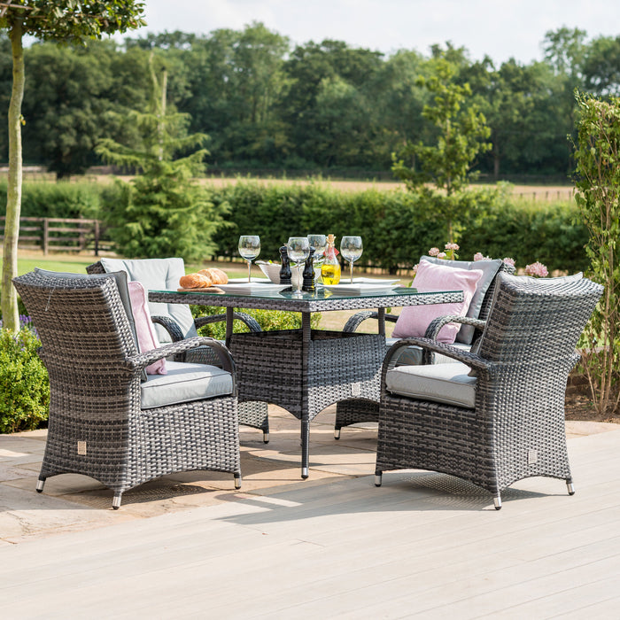 Maze Texas 4 Seat Square Dining Set