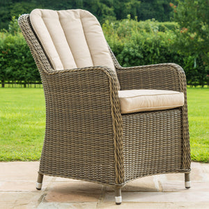 Maze Winchester 4 Seat Round Dining Set with Venice Chairs