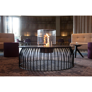 Round AB8 Ethanol Fire Burner - EcoSmart Fire - ExpertFires