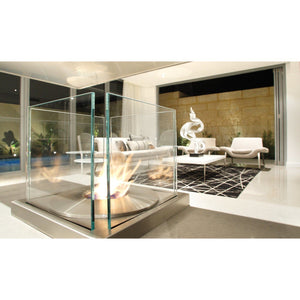 Round AB8 Ethanol Fire Burner - EcoSmart Fire - ExpertFires