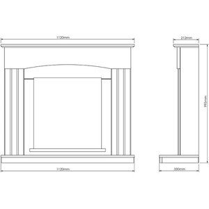 Be Modern Linmere Electric Fireplace in Almond Stone - ExpertFires