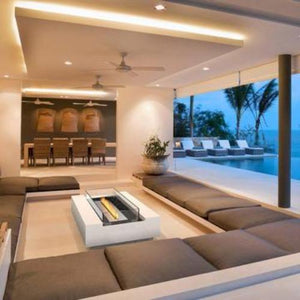 Cosmo 50 Bio Ethanol Rectangular Fire Pit Table - EcoSmart Fire - ExpertFires