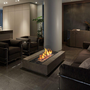 Cosmo 50 Bio Ethanol Rectangular Fire Pit Table - EcoSmart Fire - ExpertFires