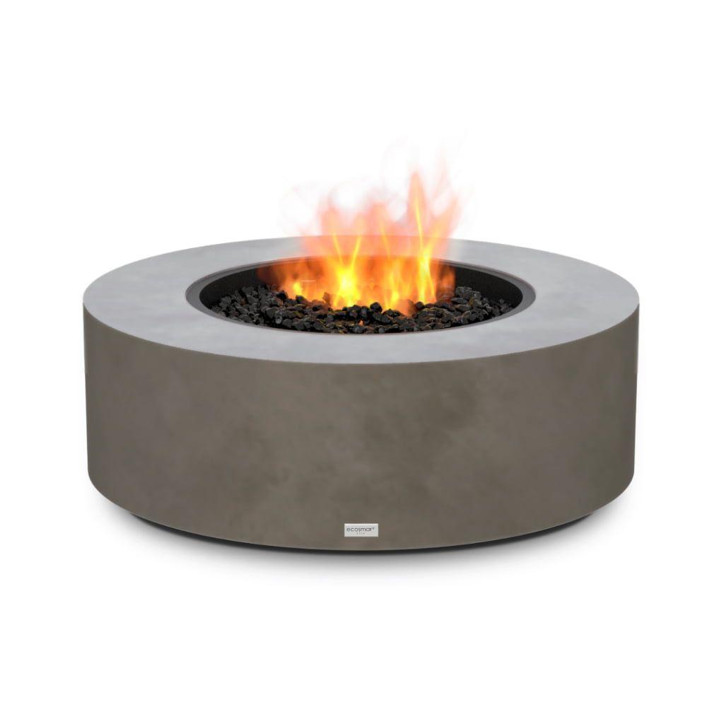 Propane fire outlet pit table circle