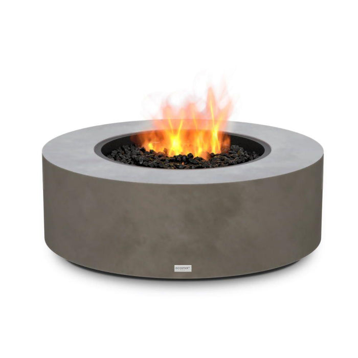 Concrete round top fire pit table