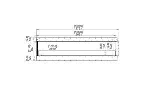 EcoSmart Flex 104LC Left Corner Fireplace Insert - ExpertFires