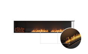 Flex 104RC.BXL Right Corner Fireplace Insert - ExpertFires