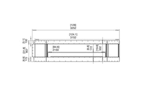 Flex 122RC.BX2 Right Corner Fireplace Insert - ExpertFires