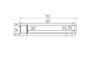 EcoSmart Flex 140LC.BXL Left Corner Fireplace Insert - ExpertFires