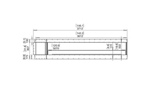 Flex 140RC.BXL Right Corner Fireplace Insert - ExpertFires