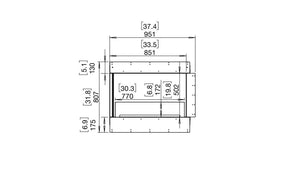 EcoSmart Flex 32LC Left Corner Fireplace Insert
