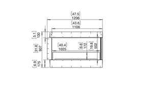 Flex 42RC Right Corner Fireplace Insert - ExpertFires