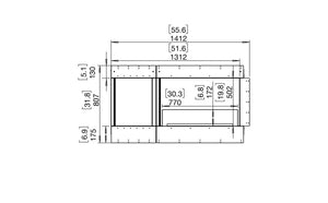 EcoSmart Flex 50LC.BXL Left Corner Fireplace Insert