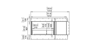 EcoSmart Flex 50LC.BXR Left Corner Fireplace Insert